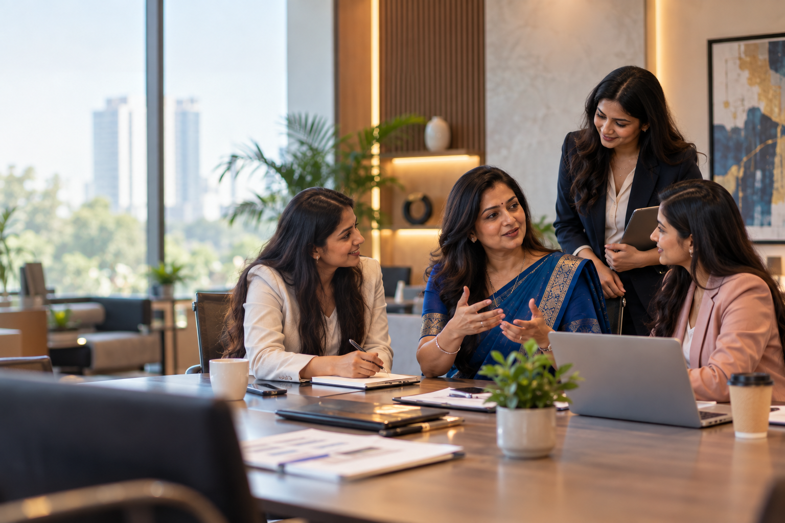 Women entrepreneurs networking and learning